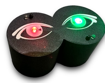 Paranormal Yes / No - red green decision box detector infra red device for ghost spirit investigations hunting and vigils (black)