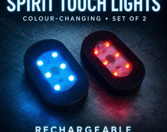 SPIRIT TOUCH LIGHTS x 2 ghost paranormal simple rechargeable detector / devices (black)