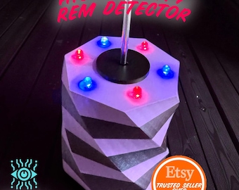 REM DETECTOR pod device. Paranormal Spirit Vigil Ghost Hunting Investigation rem detector proximity box equipment device. Spiral Design