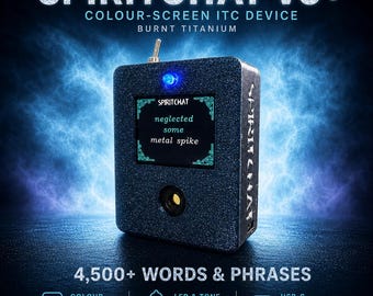 ¡CAJA DE ESPÍRITUS! Dispositivo ITC, caja de fantasmas, detector de comunicación paranormal para investigaciones, SpiritChat V3+, alternativa a/similar a Ovilus Alice.