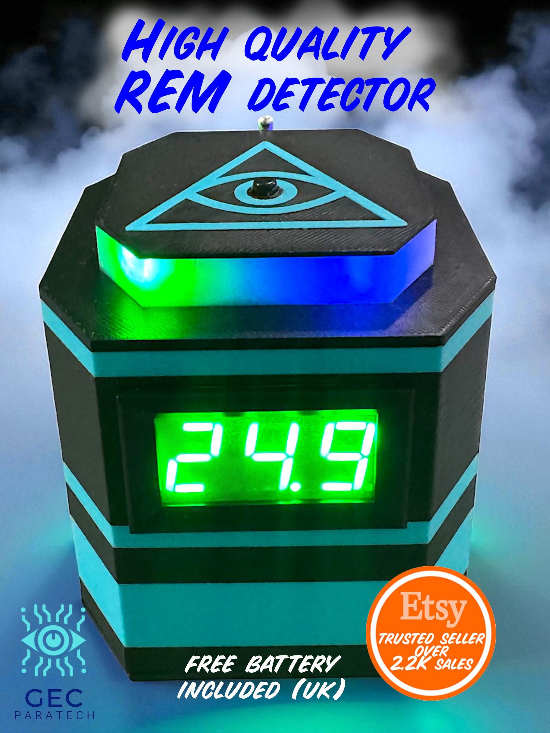 PRO PARATECH REM Activity Detector Mit Temp Sensor – Paranormale Ausrüstung Für Geisterjagd & Erkundungen