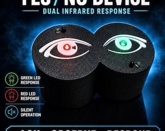 YES / NO DEVICE Paranormal red / green decision box detector infra red device for ghost spirit investigations hunting and vigils (black)