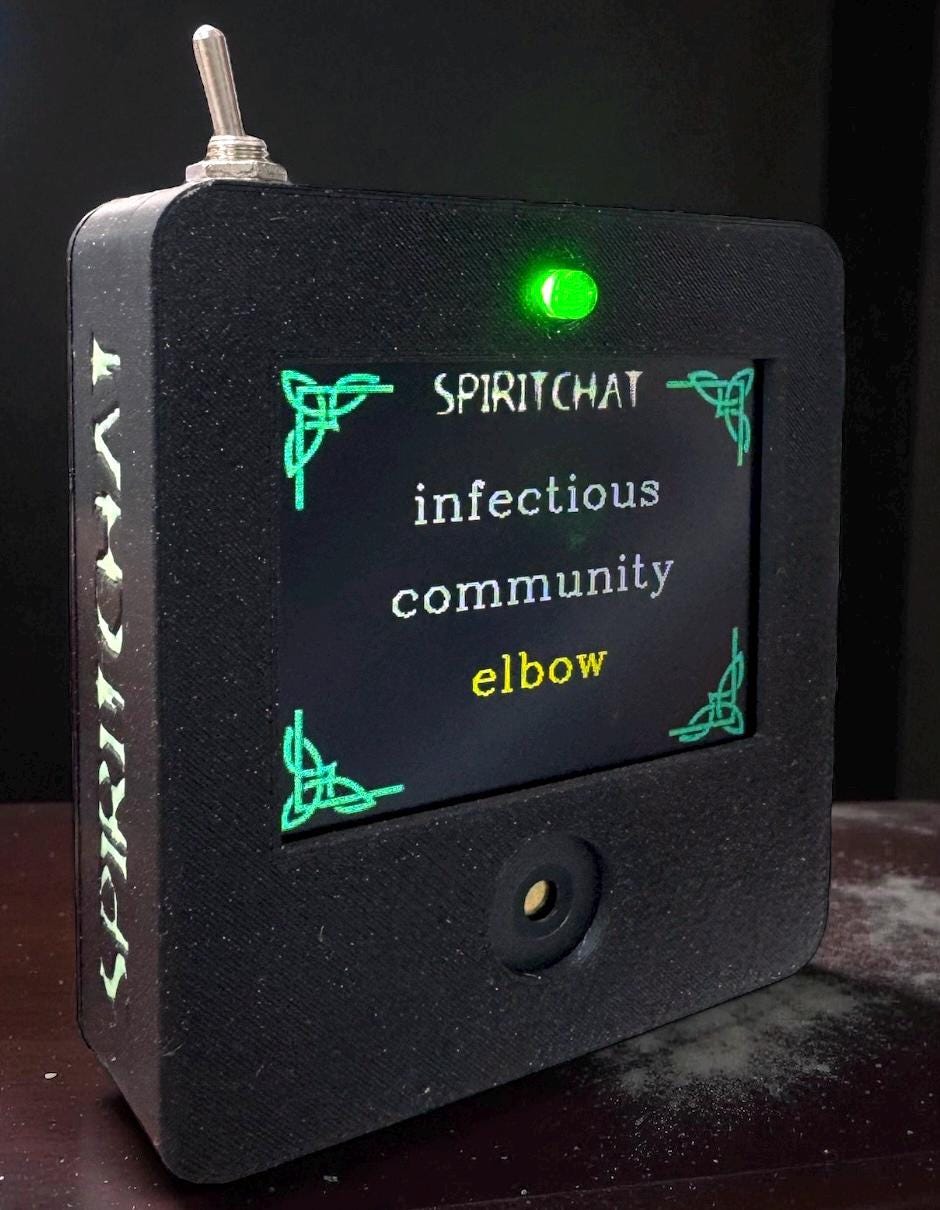 Modos Palabra Y Escritura UmbraVox (Mini Ovilus) – Dispositivo De Comunicación Paranormal ITC Para Cazafantasmas, Con Pantalla LCD Y 10 Modos De Interacción Espiritual