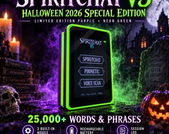 NUEVA CAJA DE ESPÍRITUS Dispositivo parlante itc para la caza de fantasmas e investigaciones paranormales. ¡Más de 25000 palabras! Alternativa a Ovilus Alice - SpiritChat V5