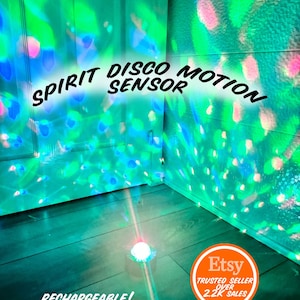 ¡BOLA DE DISCO ESPIRITUAL! - Dispositivo de espectáculo de luces con sensor PIR de movimiento / detector para equipos paranormales para investigaciones / caza de fantasmas / vigilias