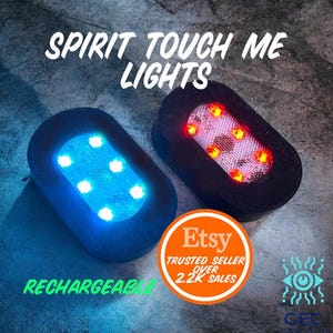 SPIRIT TOUCH LIGHTS x 2 ghost paranormal simple rechargeable detector / devices (black)