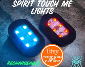 SPIRIT TOUCH LIGHTS x 2 ghost paranormal simple rechargeable detector / devices (black)