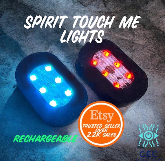 SPIRIT TOUCH LIGHTS x 2 ghost paranormal simple rechargeable detector / devices (black)
