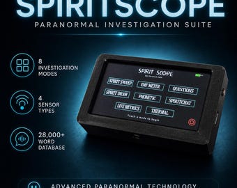 ¡ÚLTIMA CAJA DE ESPÍRITUS 2026! Nuevo dispositivo multi-ITC para la caza de fantasmas e investigaciones paranormales. Más de 28500 palabras, 8 modos, alternativa a Ovilus.