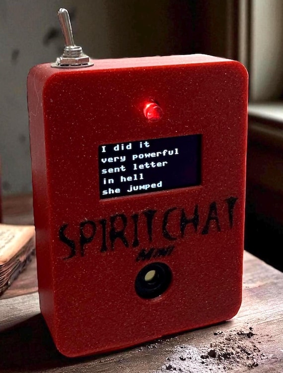 SPIRIT BOX! SpiritChat Mini+ ghost box paranormal communication ITC device for investigations alternative to / like Ovilus Alice (red)