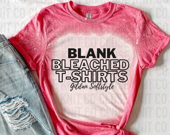 BLANK Bleached Shirts for Sublimation, Sublimation Blank Shirts, Gildan 640 Heather Heliconia, Blank Gildan Bleached Shirts, Pre Bleached