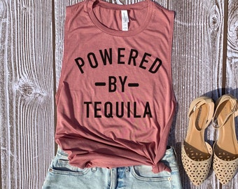 Drinking Shirt, Muscle Tank, Cinco De Mayo Shirt, Tequila, Tacos and Tequila, Workout Tops, Cinco De Mayo Tank, Drinking t Shirt, Margarita