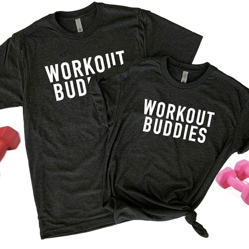 Train With Your Main His and Hers Couples Workout Shirts Etsy