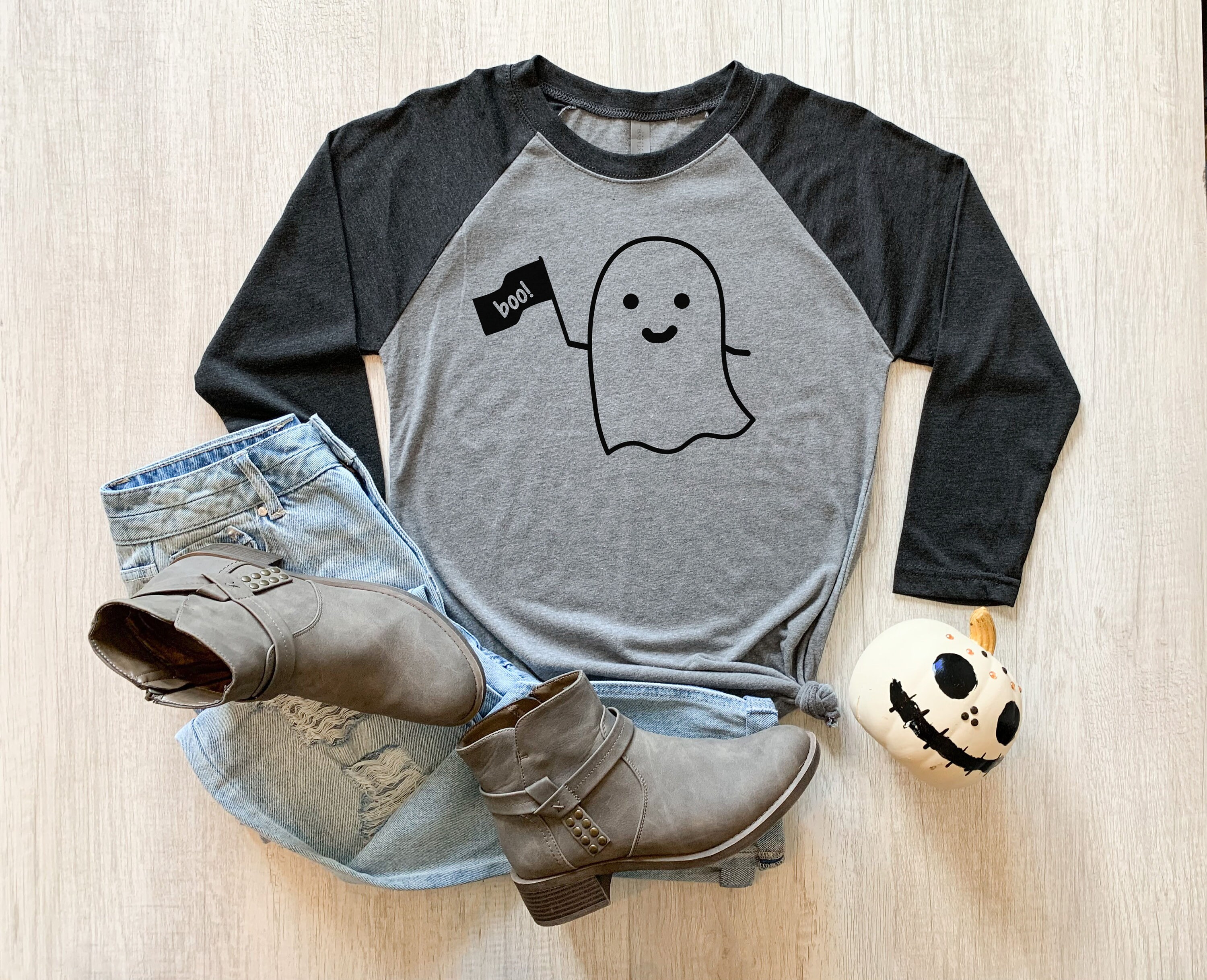 Halloween Ghost Shirt for Women Cute 