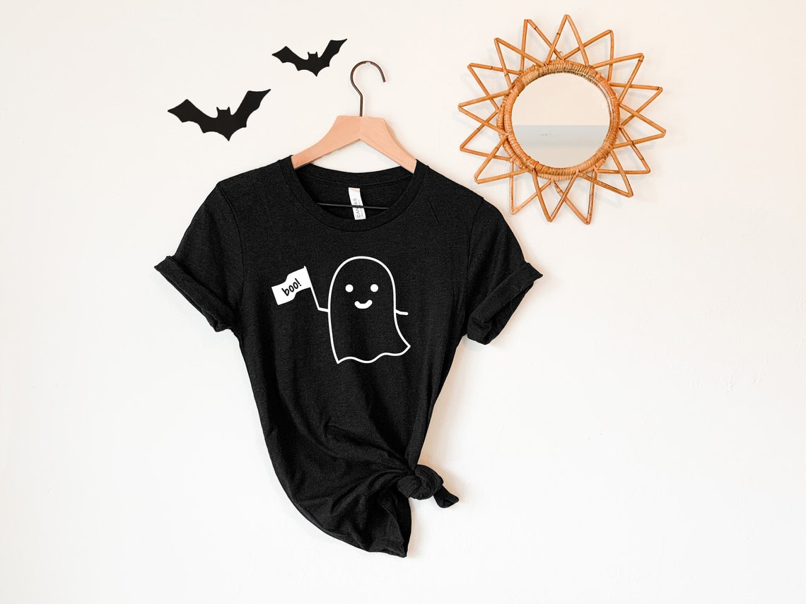 Cute Women's Halloween Shirts Boo Shirt Halloween Ghost Etsy