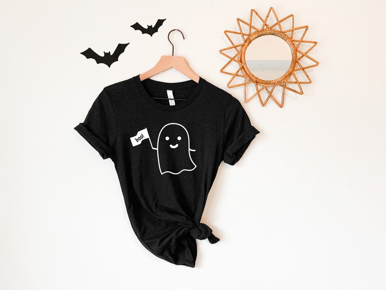 Cute Women's Halloween Shirts Boo Shirt Halloween Ghost Etsy