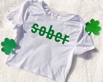 Crop Top St Patricks Day, Cute St Paddys Day Shirt For Women, Irish Shirt, St Patricks Day Shirt Women, Drinking Shirts, Funny St Patricks