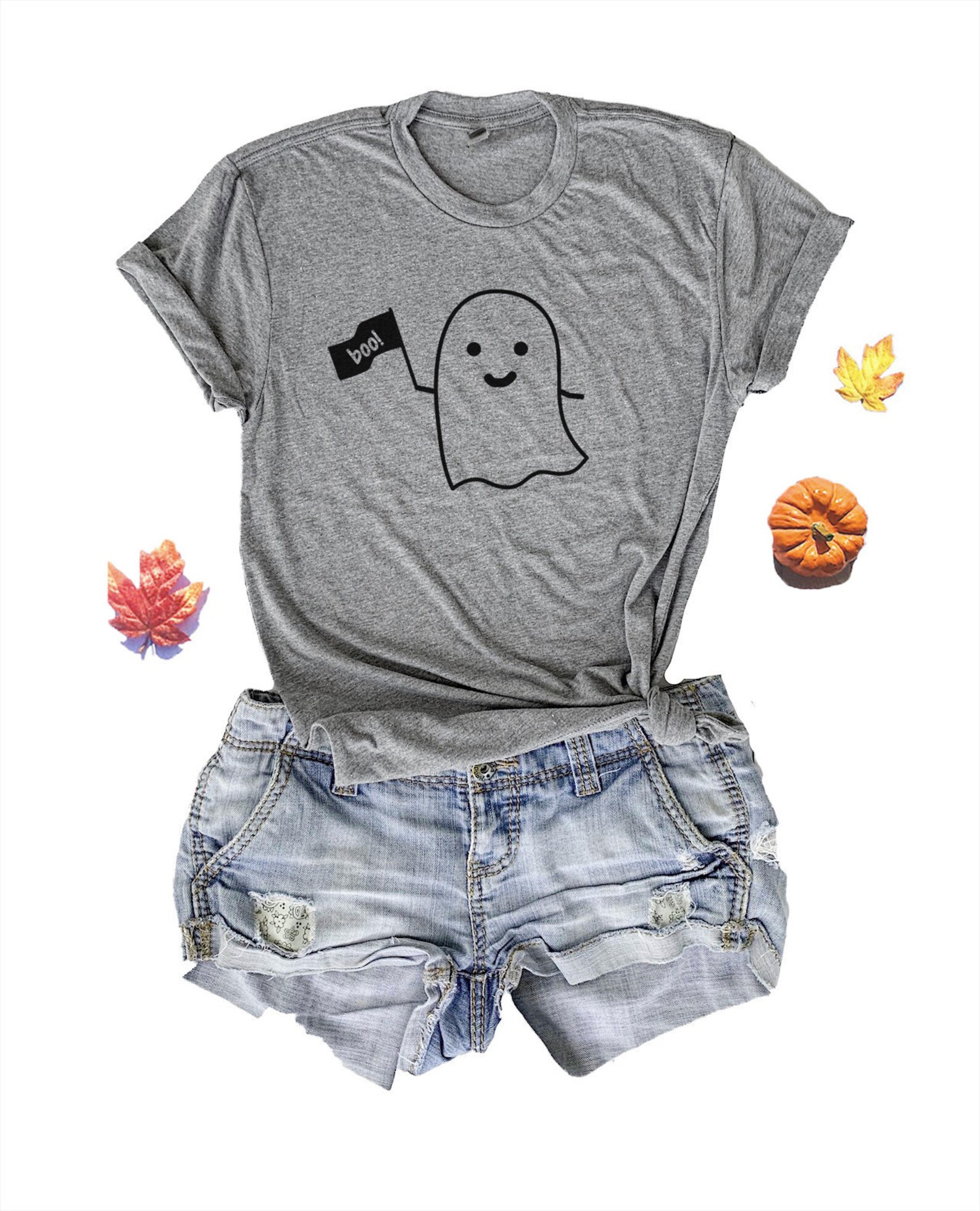 Cute Women's Halloween Shirts Boo Shirt Halloween Ghost Etsy