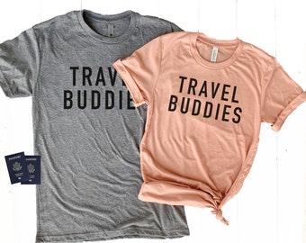 Travel Buddies Matching Tees, Matching Couples, Couples Shirts, Couples, Matching, Travel, Roadtrip, Wanderlust, Vacation Shirt, Hawaii
