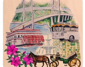 Savannah Watercolor Magnet