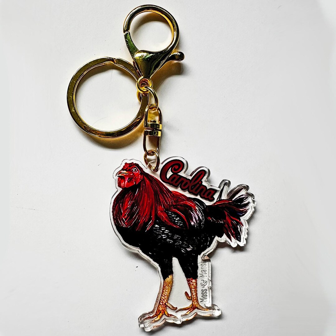 University of South Carolina Sir Big Spur Acrylic Keychain - Etsy