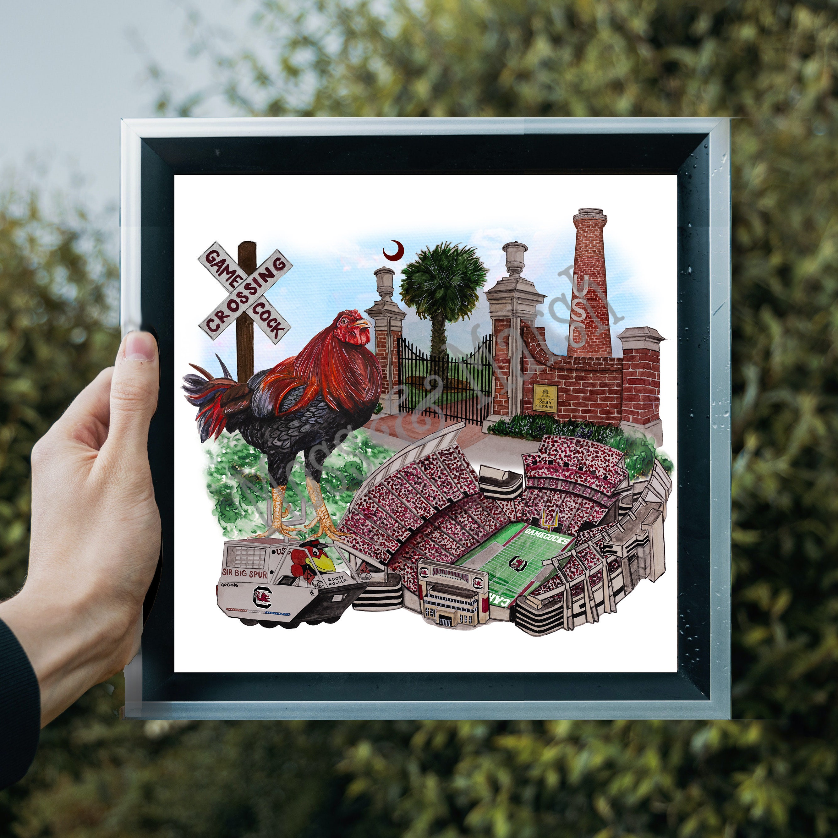 Uofsc Graphics University of South Carolina Collage Print - Etsy