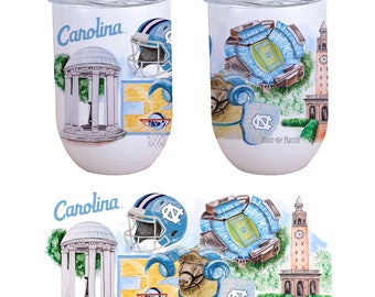 The University of North Carolina Wine/Coffee Tumbler