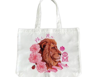 Phi Mu Tote Bag