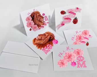 Phi Mu Notecard Gift Set