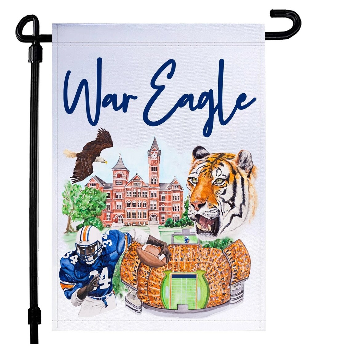 Auburn University Garden Flag AU Garden Flag Auburn Etsy