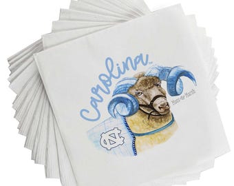 University of North Carolina Rameses Napkin Set