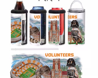 University of Tennessee Can Cooler - 3 in 1 Can Cooler - UT Can Cooler
