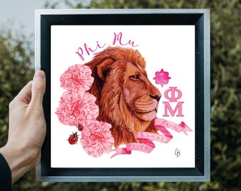 Phi Mu Collage Print