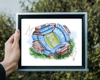 Stadium- The University of North Carolina Collage Print