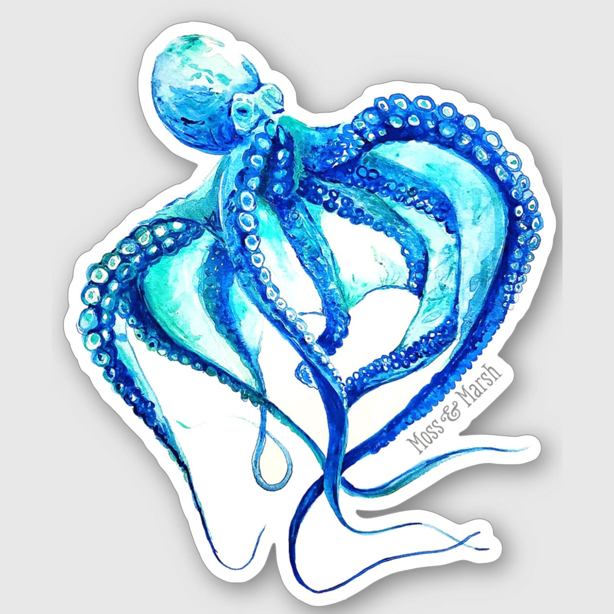 Sticker Octopus Jpg Octopus Sticker - Etsy