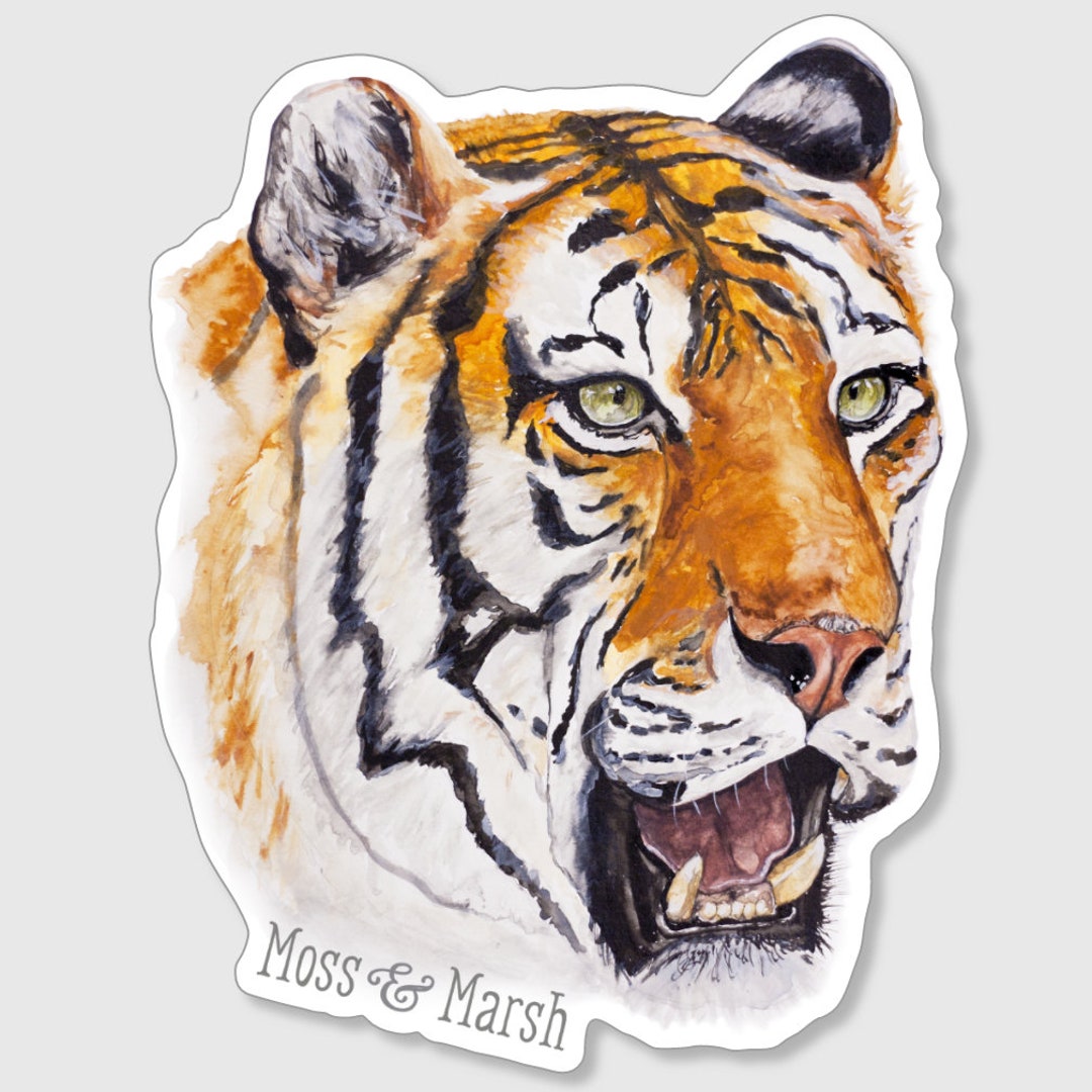 Tiger Sticker - Etsy
