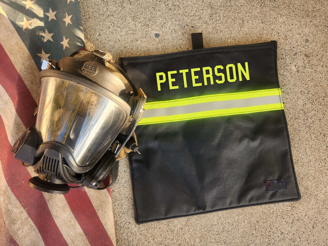 Personalized Firefighter SCBA Mask Bag Made With Authentic Etsy