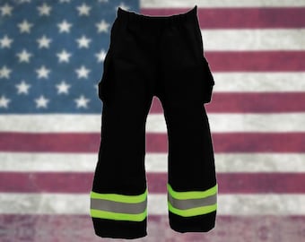 Firefighter BLACK Toddler Pants