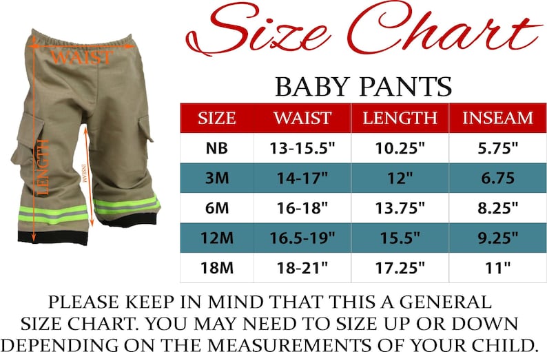 Firefighter Baby TAN Look-Like Turnout Gear Pants Costume bild 3