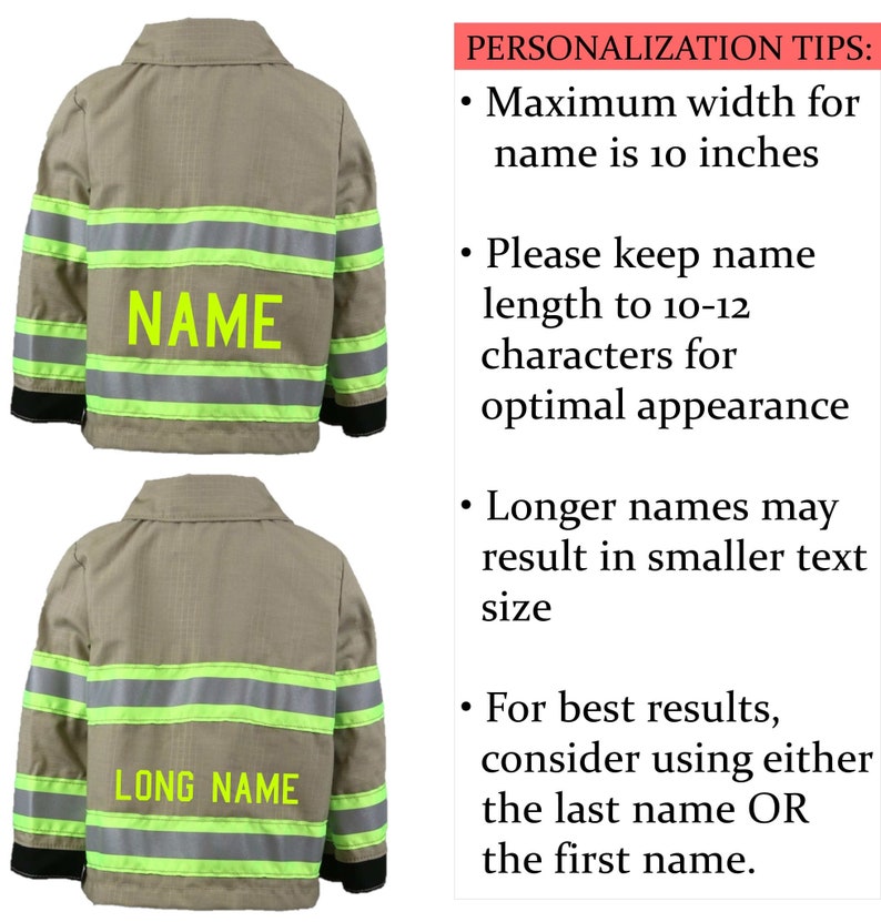 Personalized Firefighter Toddler 3PC TAN Outfit Costume with BIRTHDAY Maltese Cross Bild 10