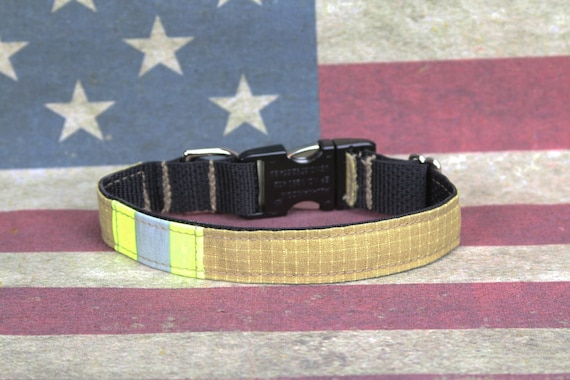 firefighter dog collar personalized