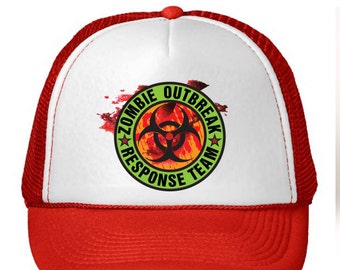 Zombie Outbreak Response Team Color Trucker Hat