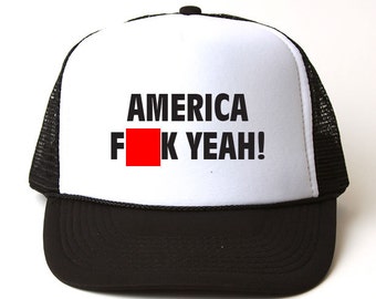 America F**k Yeah Trucker Hat