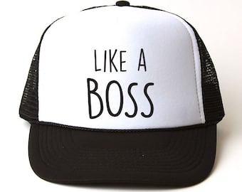 Like A Boss Trucker Hat - Etsy Canada