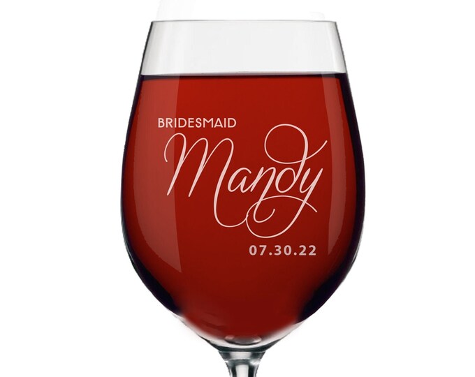 Personalized Wine Glasses Etched Wine Glasses Custom Wine Etsy