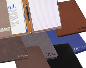 Leather Portfolio Zipper, Personalized Portfolio, Custom Padfolio, Zipper Padfolio, Personalized Notebook, Personalized Leather Portfolio