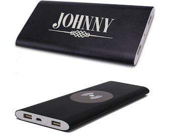4000 mAh Power Bank Birthday Gift Personalized Powerful Power Banks Bridesmaid Gift Etched Gift for Her Portable Cell Phone Charger