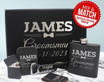 Personalized Groomsman Gift Box - Engraved Groomsmen Box - Groomsmen Gift Box Set - Custom Groomsman Gift - Groomsman Gift Set