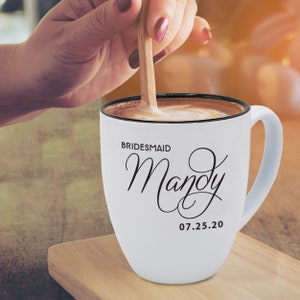Bridesmaid Coffee Cup - Custom Bridesmaid Mug - Personalized Mug Bride - Bridesmaid Coffee Mug - Bridesmaid Mug Personalized