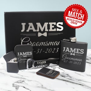 Personalized Groomsman Gift Box - Engraved Groomsmen Box - Groomsmen Gift Box Set - Custom Groomsman Gift - Groomsman Gift Set